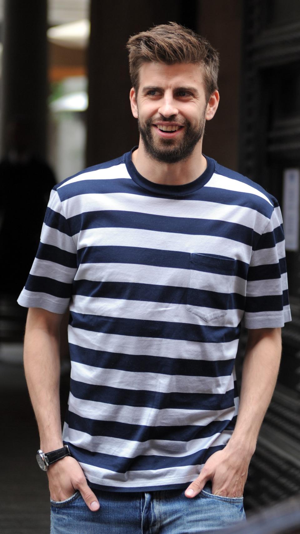 Gerard Piqué luciendo uno de sus exclusivos relojes.