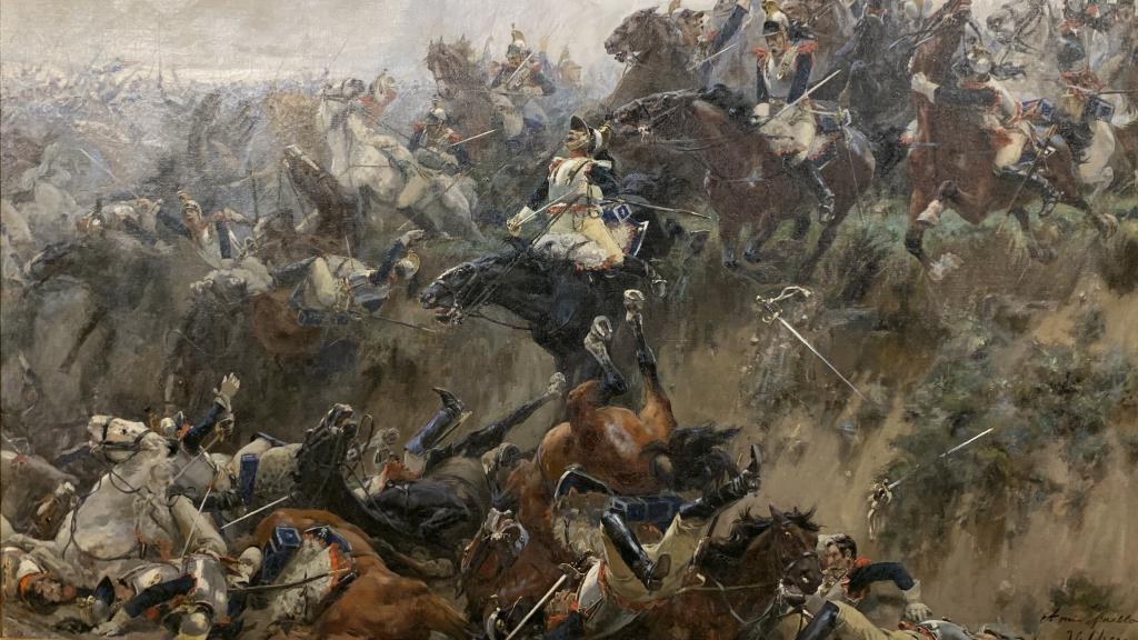 La caída de Waterloo, de Ulpiano Checa.