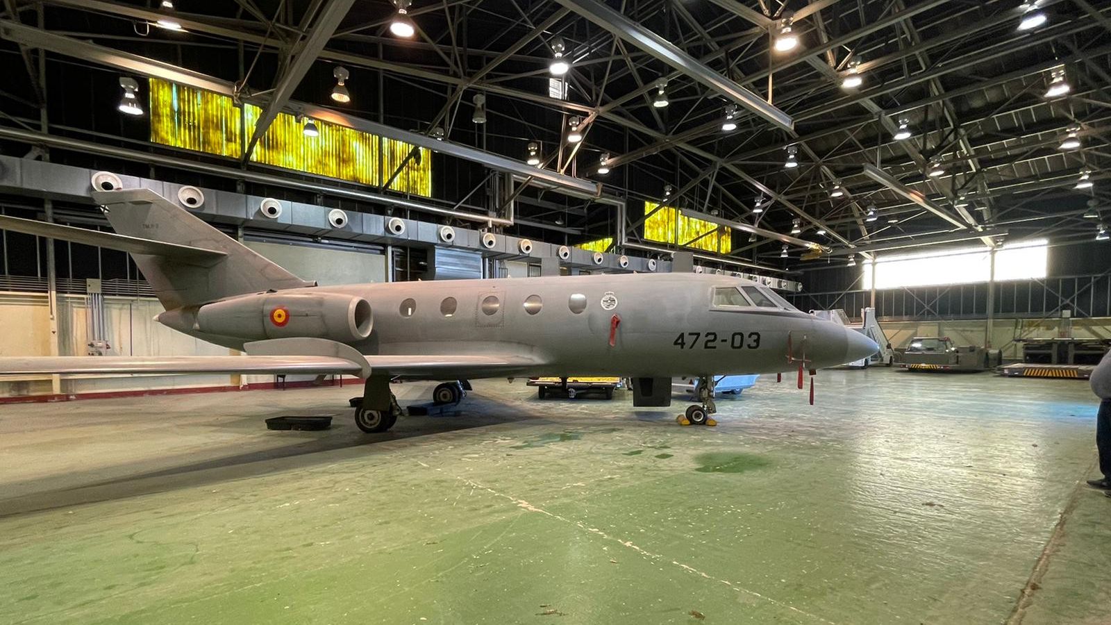 El avión militar cedido por el Ejército del Aire a la Universidad de Castilla-La Mancha