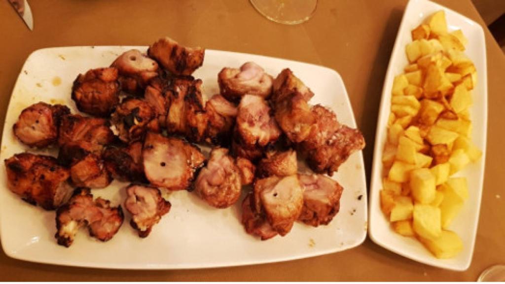 Pincho de lechazo.