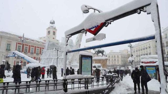 Imagen de archivo de la Filomena en Madrid 2021.