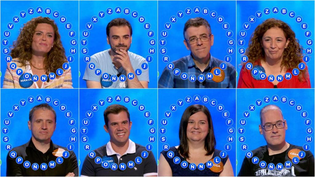 Imagen de los participantes del ‘Duelo de Campeones’ de 'Pasapalabra'