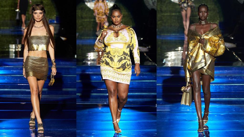 Desfile de Versace durante la Semana de la Moda de Milán de 2021