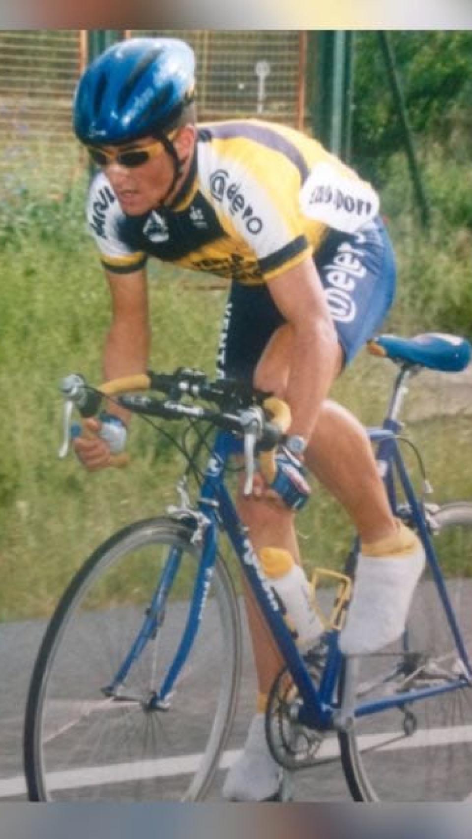Raúl García durante una carrera