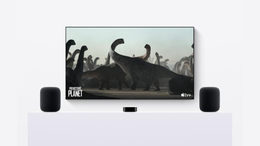 HomePod en canal estéreo.