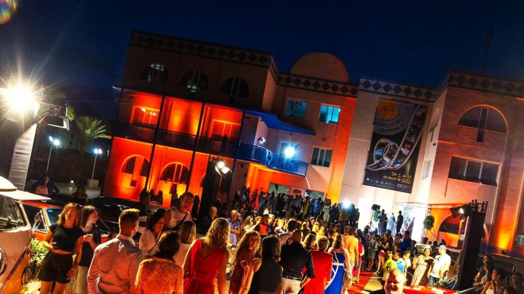 La alfombra del festival de l'Alfàs del Pi en su última edición.