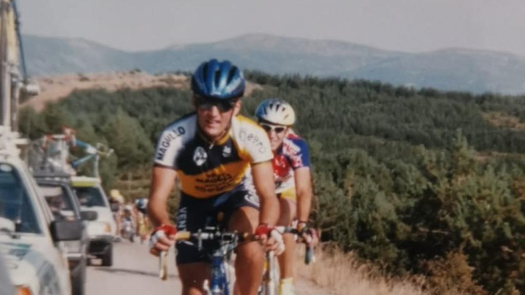 Raúl García Álvarez, en la misma carrera en la que tuvo el accidente en agosto de 1998