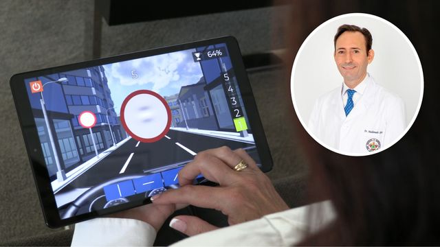 Imagen de esta nueva tecnología y el doctor Miguel Maldonado de la Universidad de Valladolid.