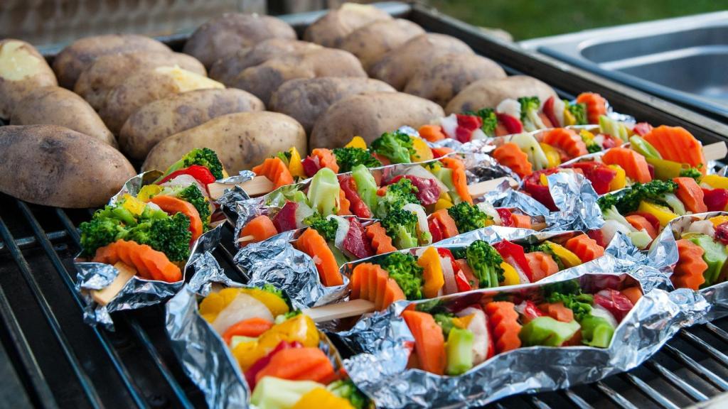 Barbacoa vegana.
