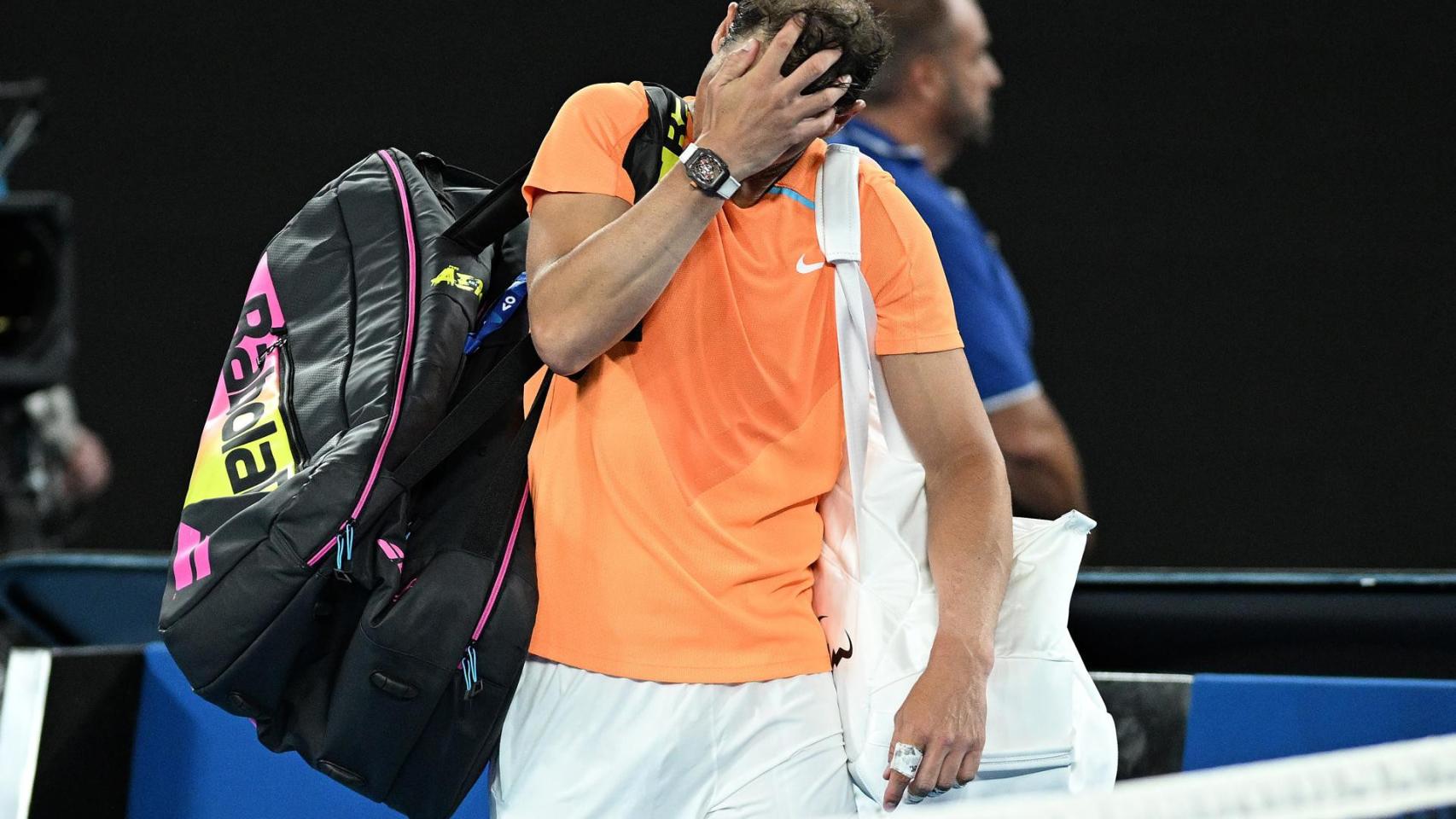 Nadal, tras caer eliminado en el Abierto de Australia.