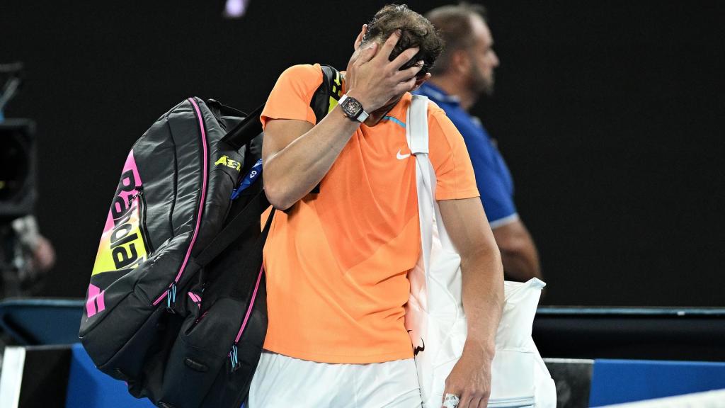 Nadal, tras caer eliminado en el Abierto de Australia.