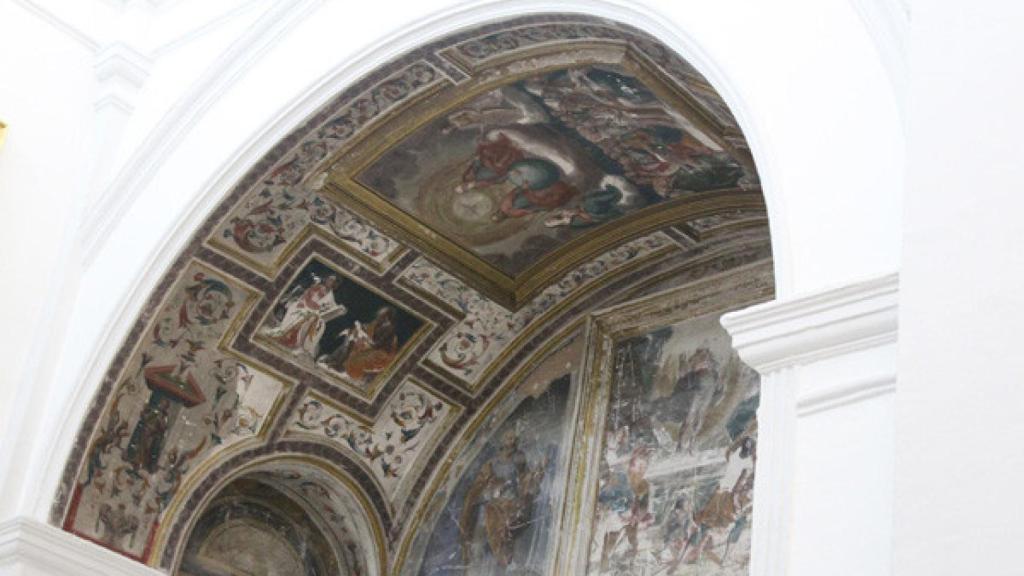 Pinturas de la Capilla de los Orduña del convento de la Encarnación de Almagro (Ciudad Real). Foto: Hispania Nostra.