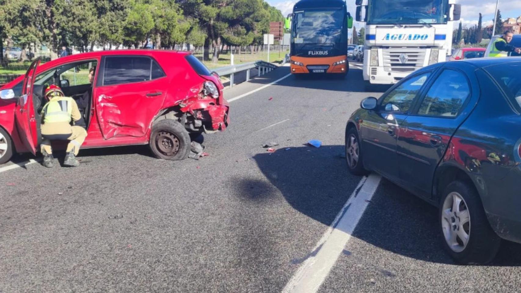 Accidente en Toledo. Foto: Bomberos del Ayuntamiento de Toledo.