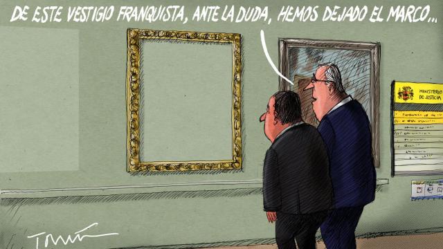 El Gobierno rectifica y mantendrá el retrato de Garrigues después de que Bolaños celebrara quitarlo