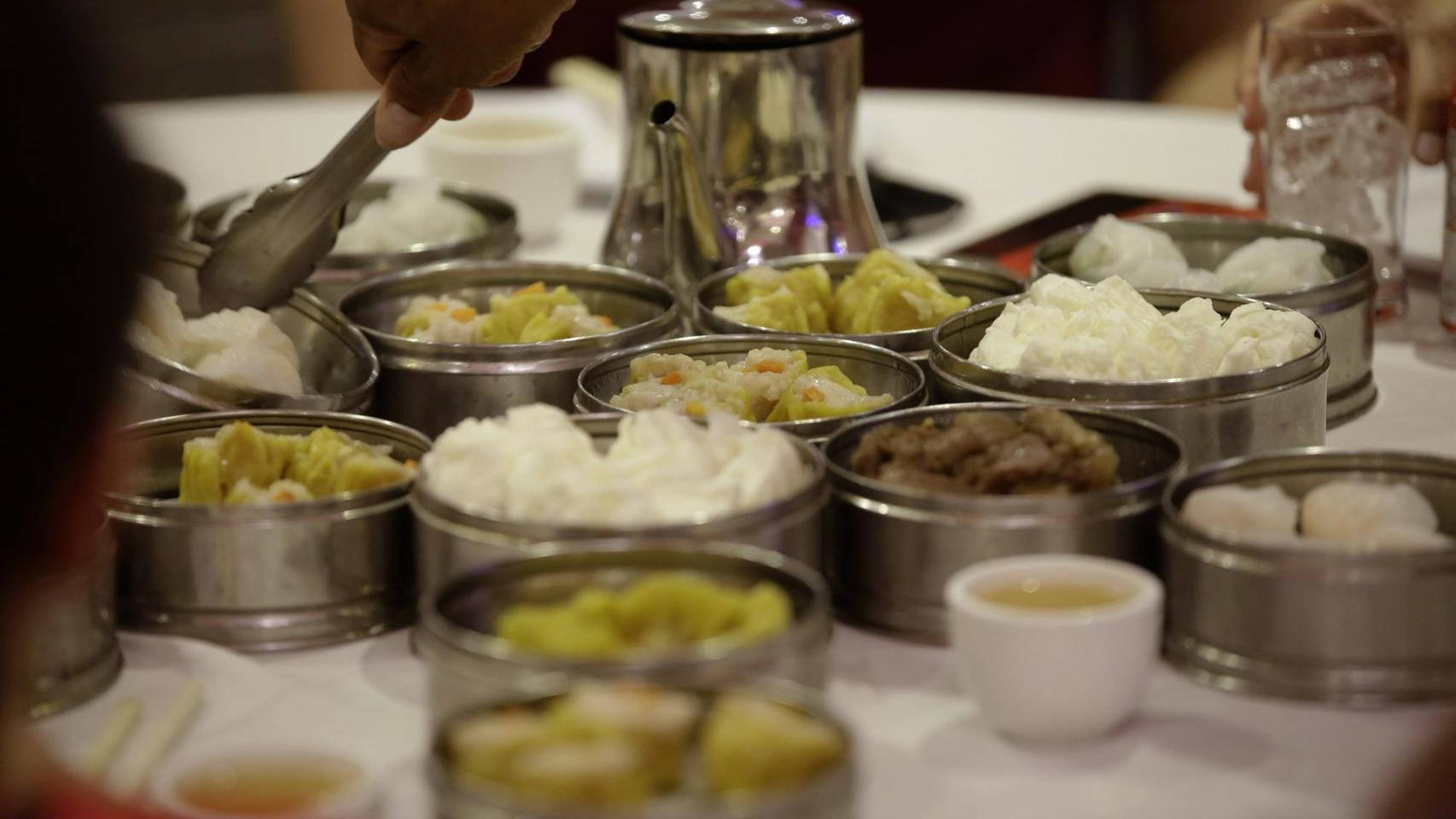 Comida china para celebrar el Año Nuevo.