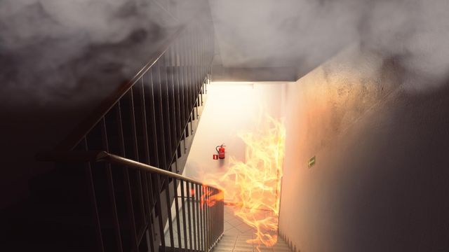 Un incendio en una imagen de archivo