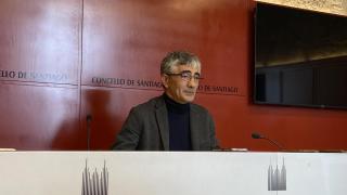 El concejal José Manuel Pichel en rueda de prensa