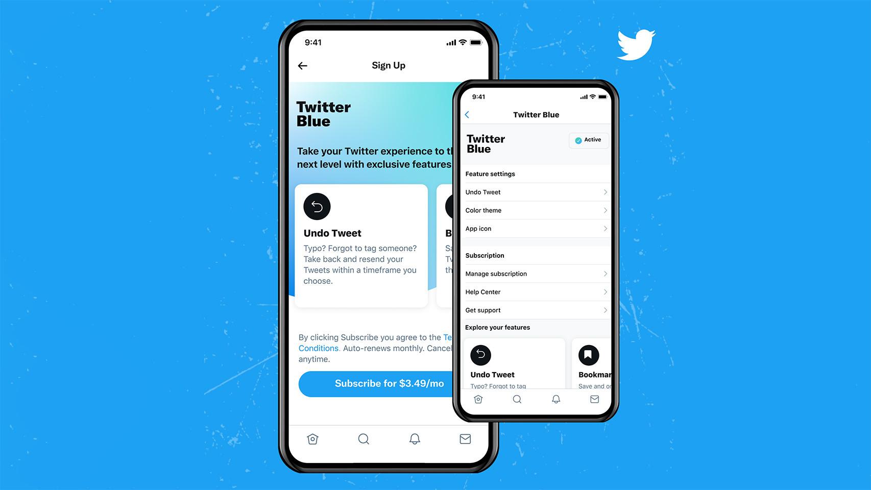 Twitter Blue.
