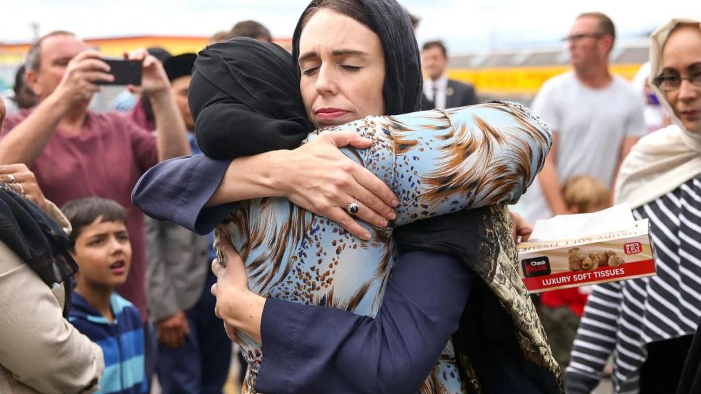 Imagen de Ardern en el atentado