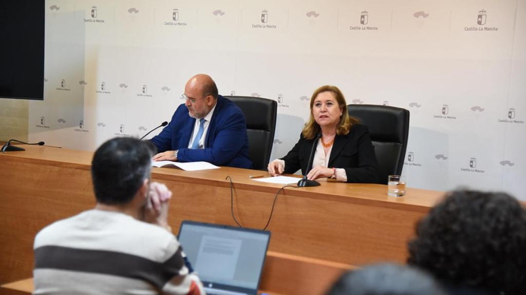 Un momento de la rueda de prensa.