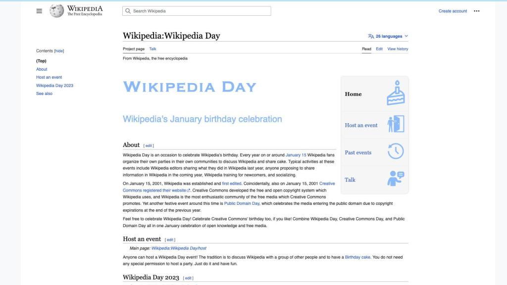 Nueva interfaz de Wikipedia