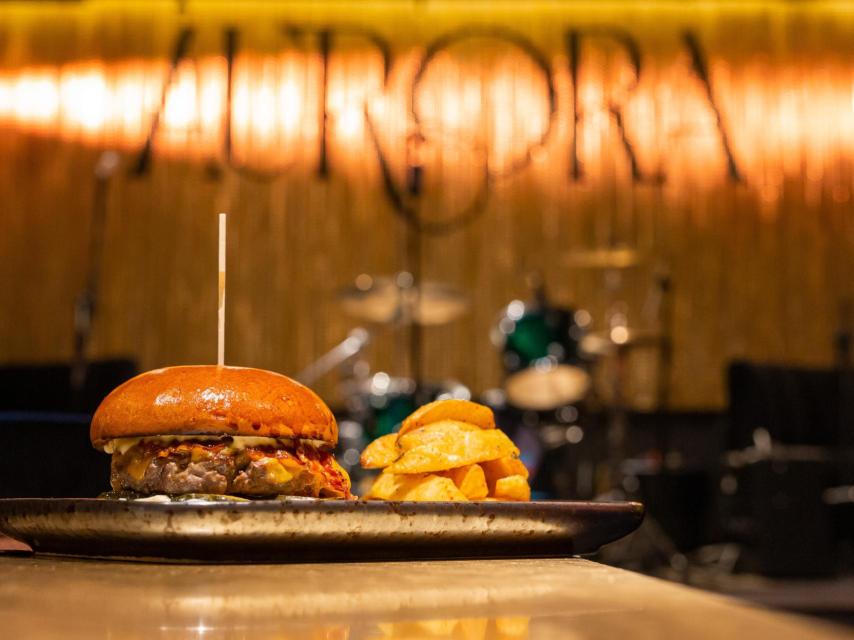 La hamburguesa de Aurora Madrid.