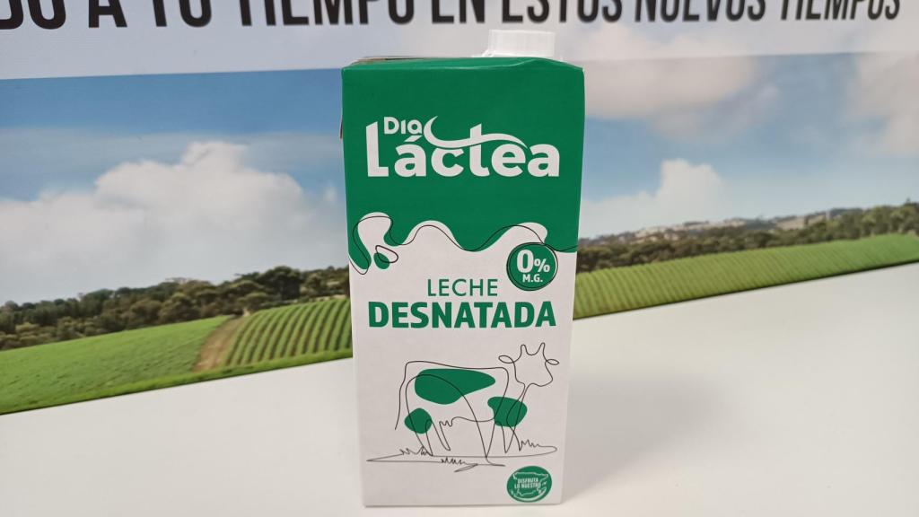 El brick de leche desnatada de Dia Láctea.