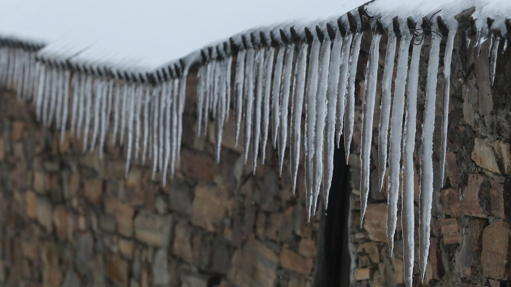 Nieve en la comarca del Bierzo.