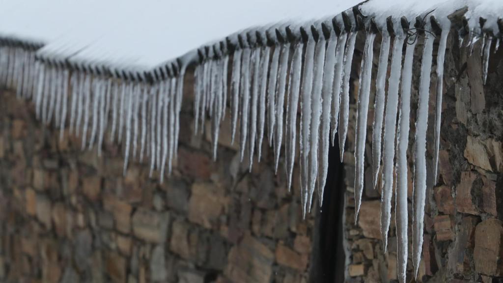 Nieve en la comarca del Bierzo.