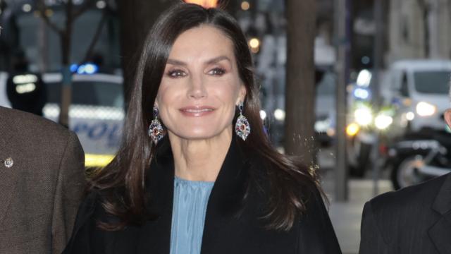 La reina Letizia este jueves en Madrid.