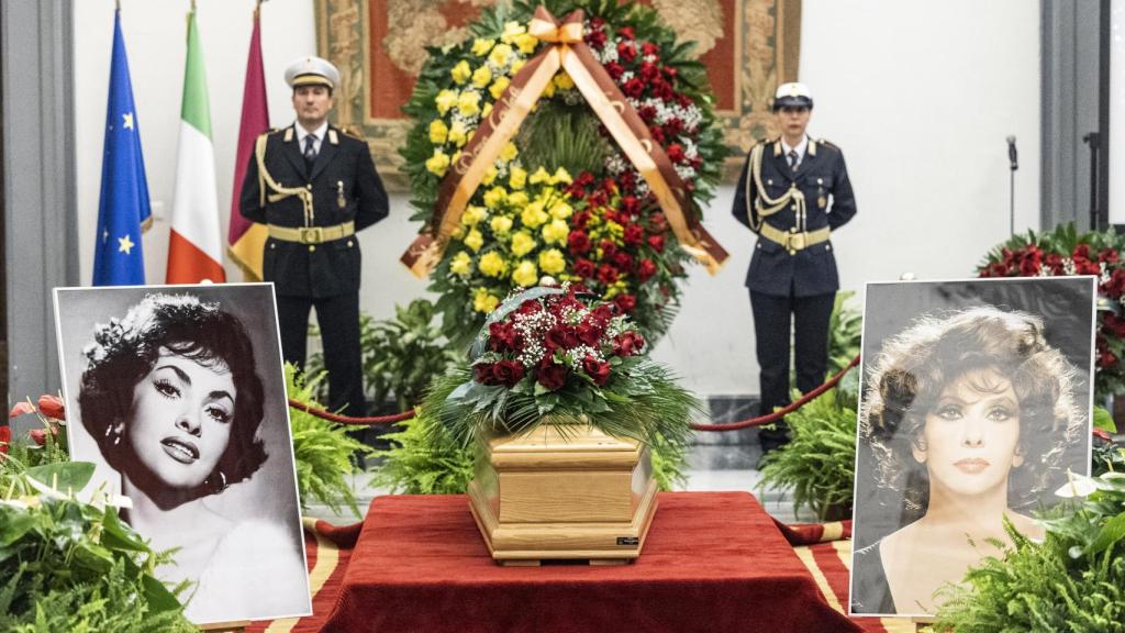 Capilla ardiente de Gina Lollobrigida.