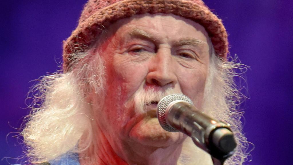 El músico David Crosby en un concierto en 2019.