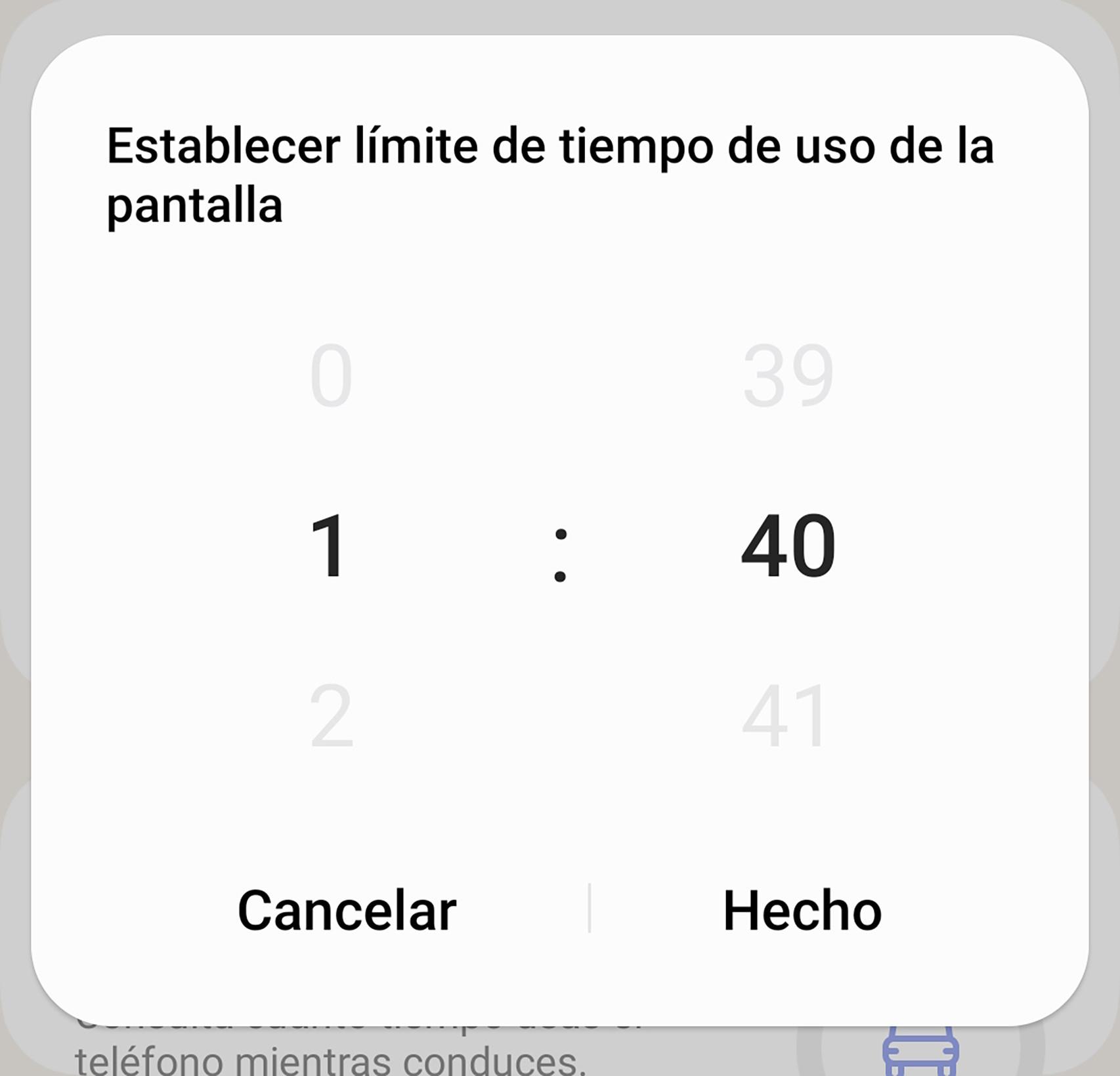 Determinando el uso diario de la pantalla del móvil