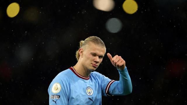 Erling Haaland, con el Manchester City