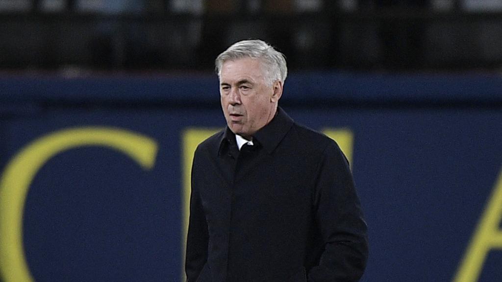 Carlo Ancelotti, en el partido ante el Villarreal.
