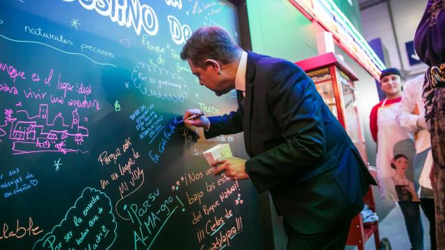 Emiliano García-Page, presidente de Castilla-La Mancha, este miércoles en Fitur 2023