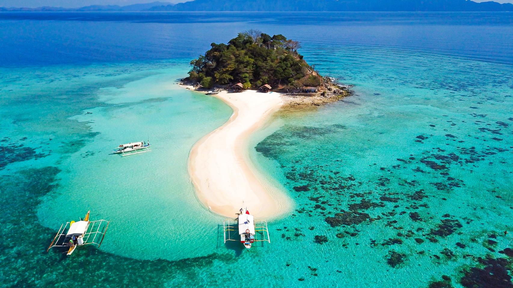 Playa de Palawan en Filipinas.
