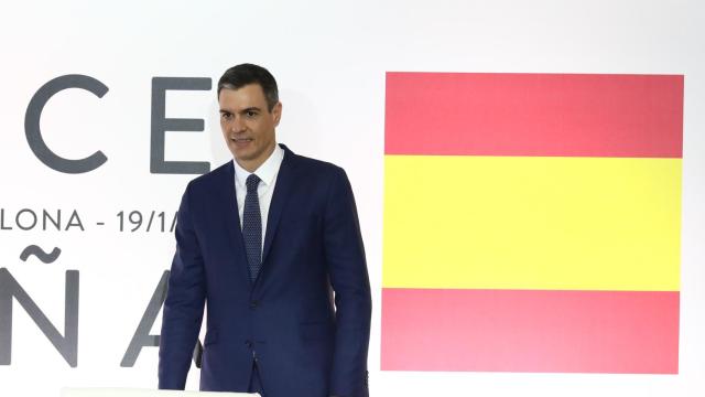 Pedro Sánchez, presidente del Gobierno de España, durante la cumbre de este jueves, en Barcelona.
