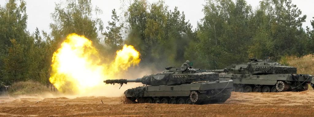 Un tanque Leopard 2.