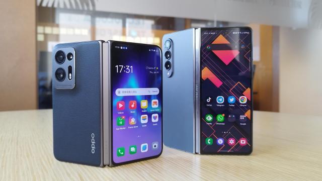 Comparativa del Oppo Find N2 con el Samsung Z Fold 4