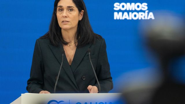 La secretaria general del PPdeG, Paula Prado, en rueda de prensa en una foto de archivo.