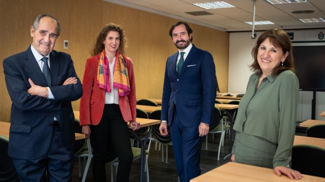 De izquierda a derecha, Roque, Arancha, Arturo y Ángela, cuatro miembros de la familia De las Heras, que está tras el CEF.