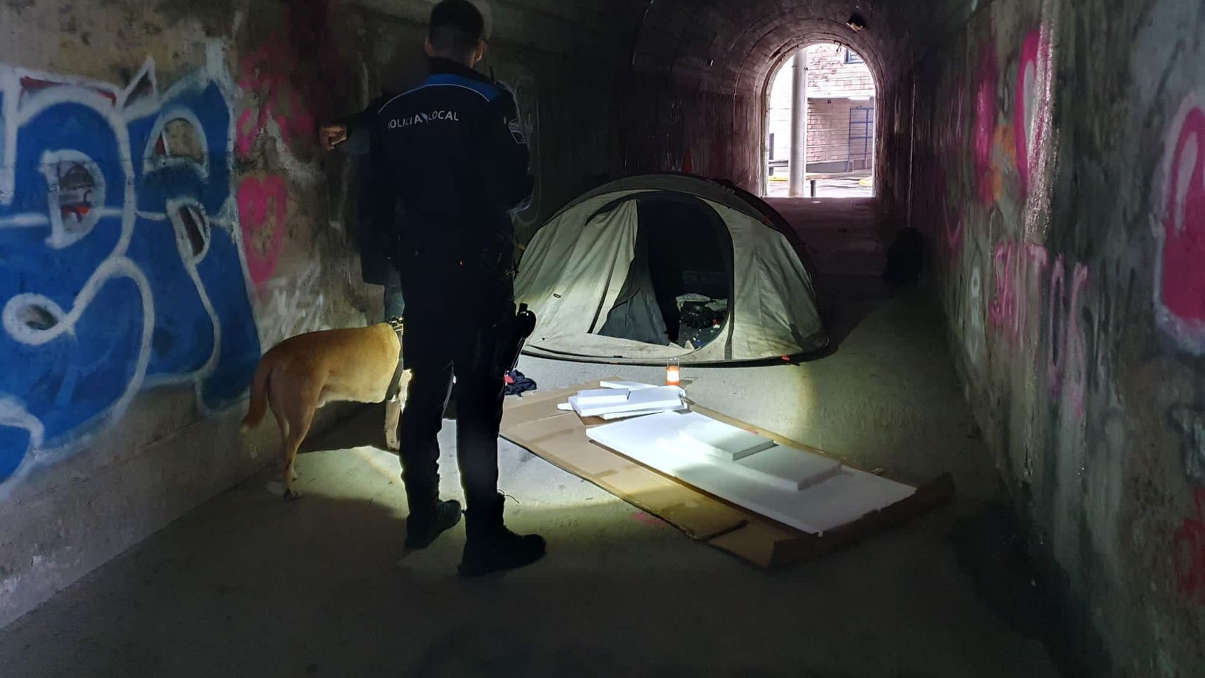 Lugar en el que fue encontrado el fugitivo.