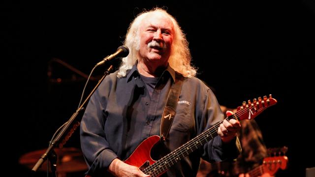 David Crosby durante un concierto en 2012.