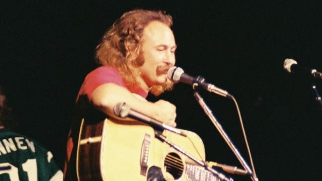 David Crosby en 1974. Foto: Toni Morelli