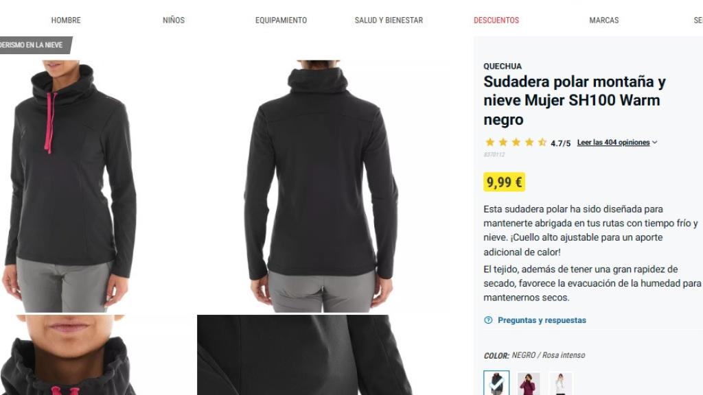 Sudadera polar.