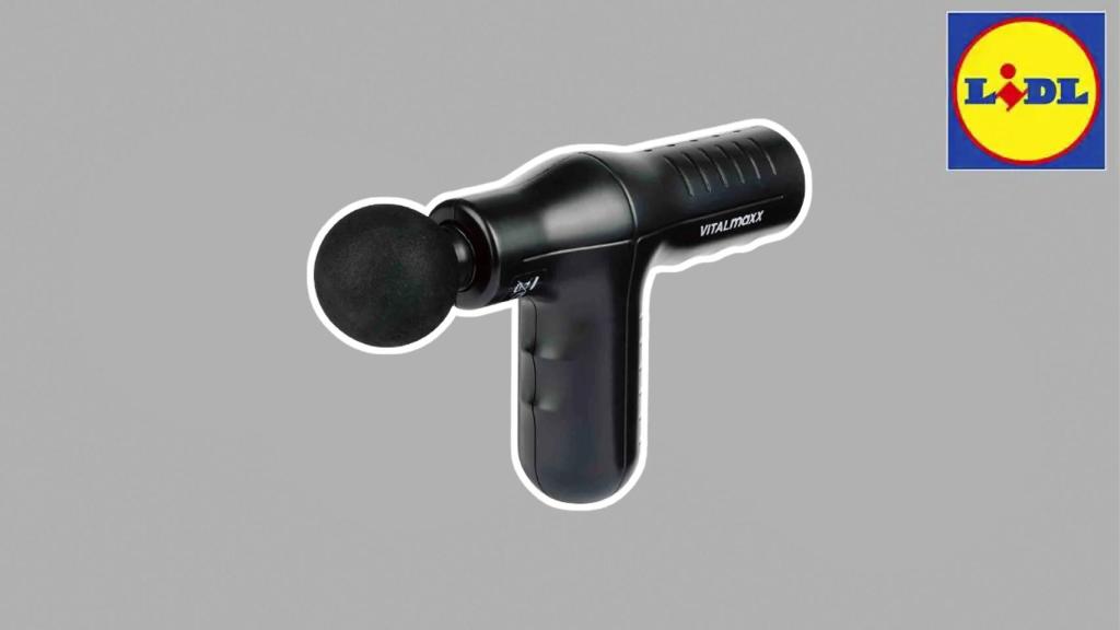 La pistola de masajes Vitalmaxx.