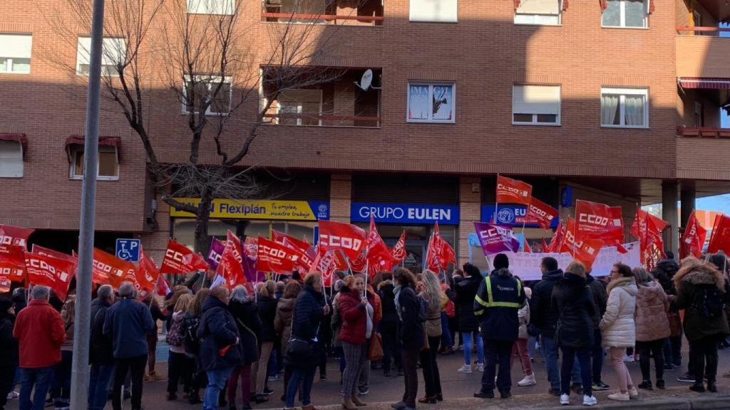 Una imagen de la protesta en Toledo.
