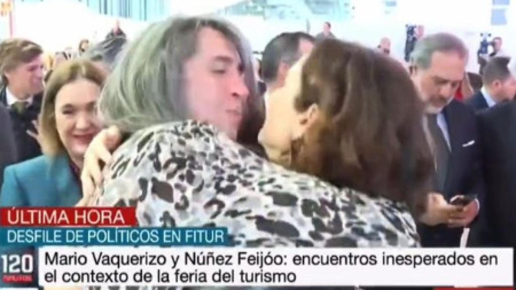 Mario Vaquerizo y Feijóo en Fitur.