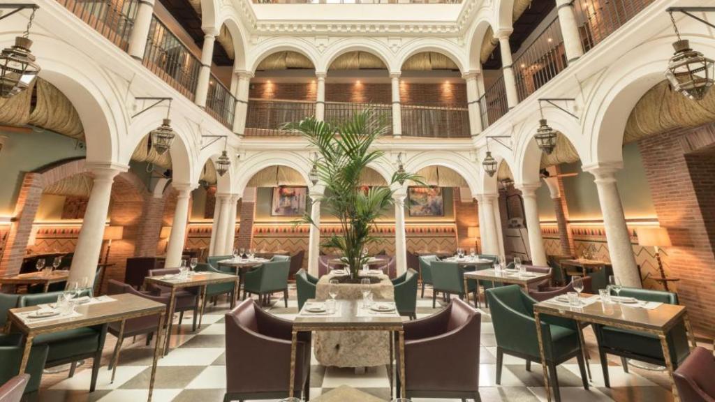 Interior del hotel Palacio de Solecio de Málaga.